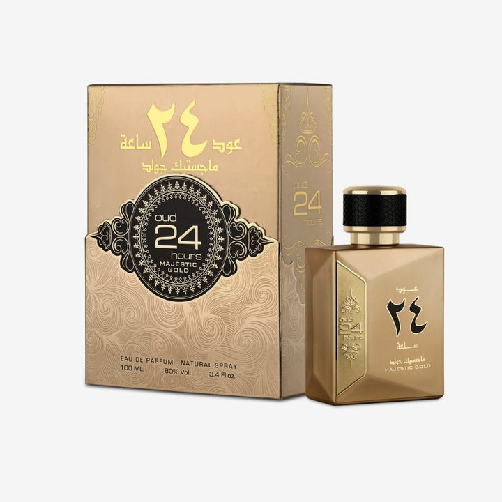 عطر عود 24 ساعه ماجستيك جولد للجنسين من ارض الزعفران 100 مل 24_17dc034c-bcd1-4f62-a8c5-37b024c3fff5