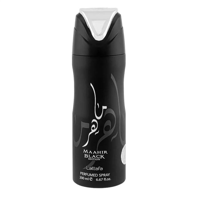 سبلاش ومزيل العرق ماهر بلاك للرجال من لطافه 200 مل - Genie Perfume Shop #