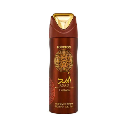 سبلاش الجسم ومزيل العرق اسد بوربون للرجال من لطافه 200 مل - Genie Perfume Shop #