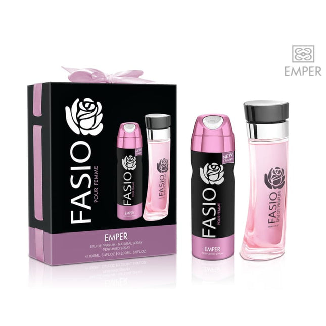 باكج عطر فاسيو مع مزيل عرق للنساء من امبر 472bd4081683f1c052b5e1fc02b82538