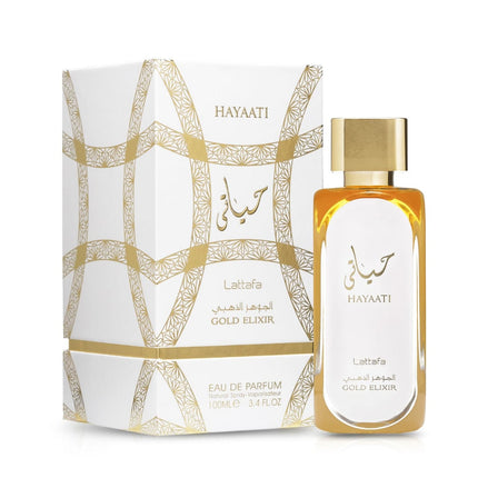 عطر حياتي جولد اليكسير الابيض للرجال من لطافه 100 مل