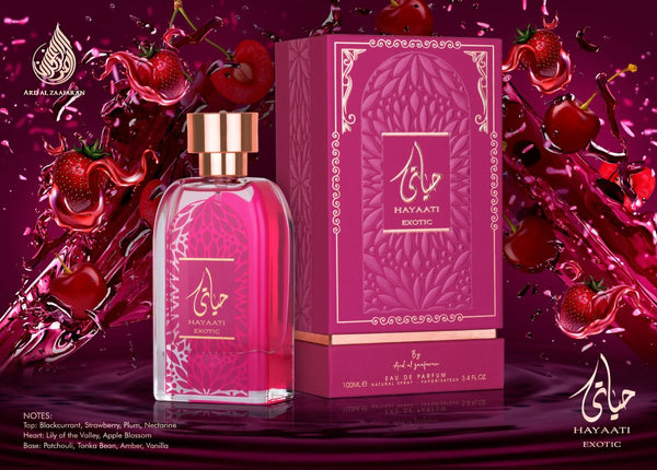 عطر حياتي اكزوتيك للنساء من ارض الزعفران - 100 مل