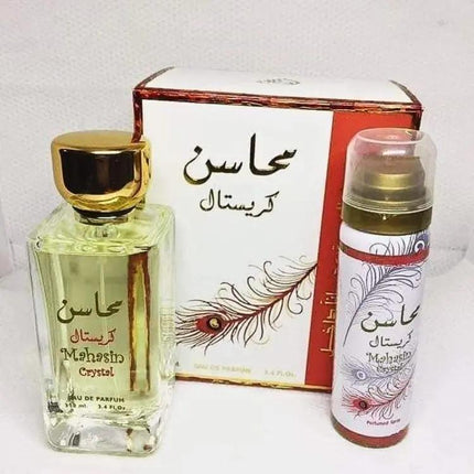 عطر محاسن كريستال للنساء من لطافه - 100 مل - Genie Perfume Shop #